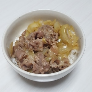 麺つゆだけ！簡単牛丼